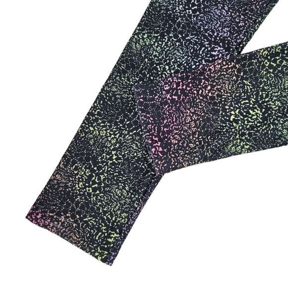 2/$20 Athletic Works Black With Colourful Pattern Leggings Pants Size: Youth XL - Picture 3 of 7